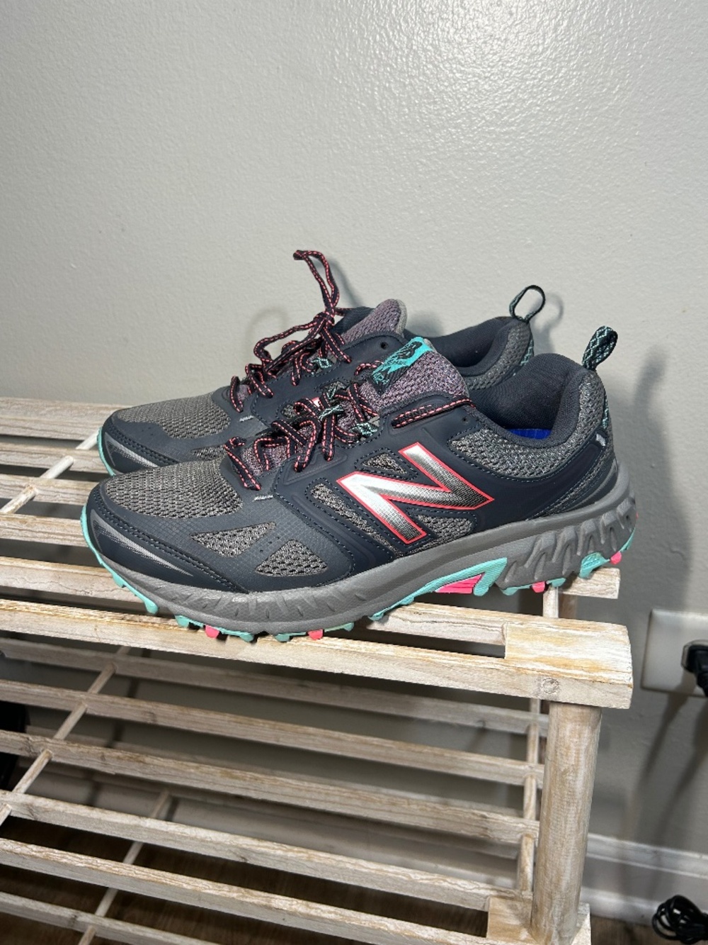 New Balance Techride 412 V3  Gray Running Shoes Sneakers WTE41203